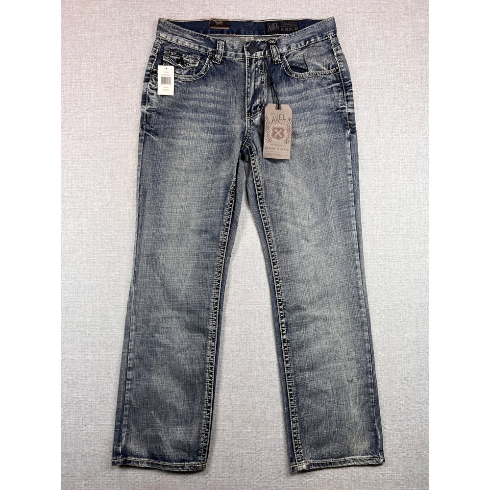 T.K. Axel Treadwell Relaxed Straight Jeans Men 32x32 Blue Denim Normcore NEW